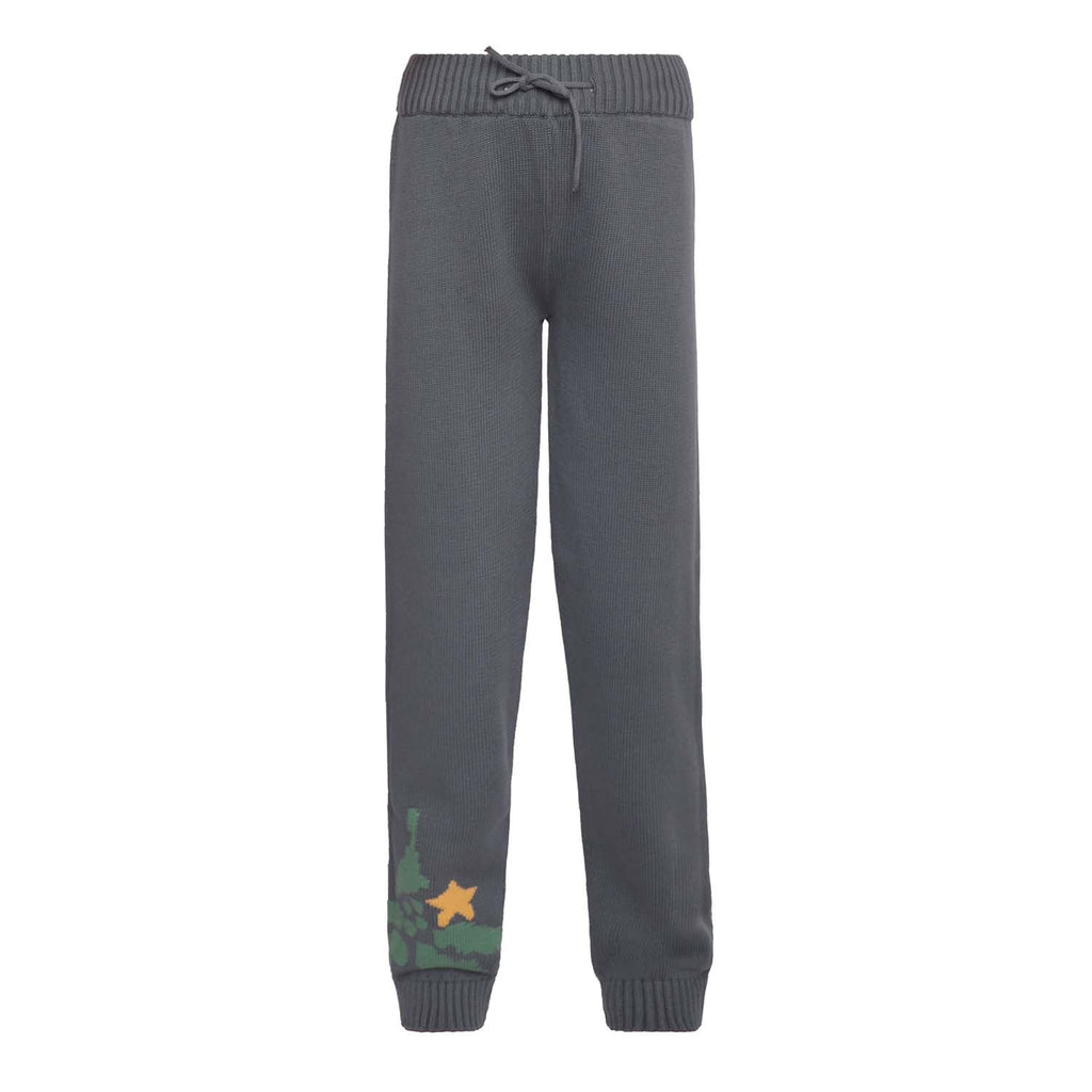 Grey Boys Christmas Leggings