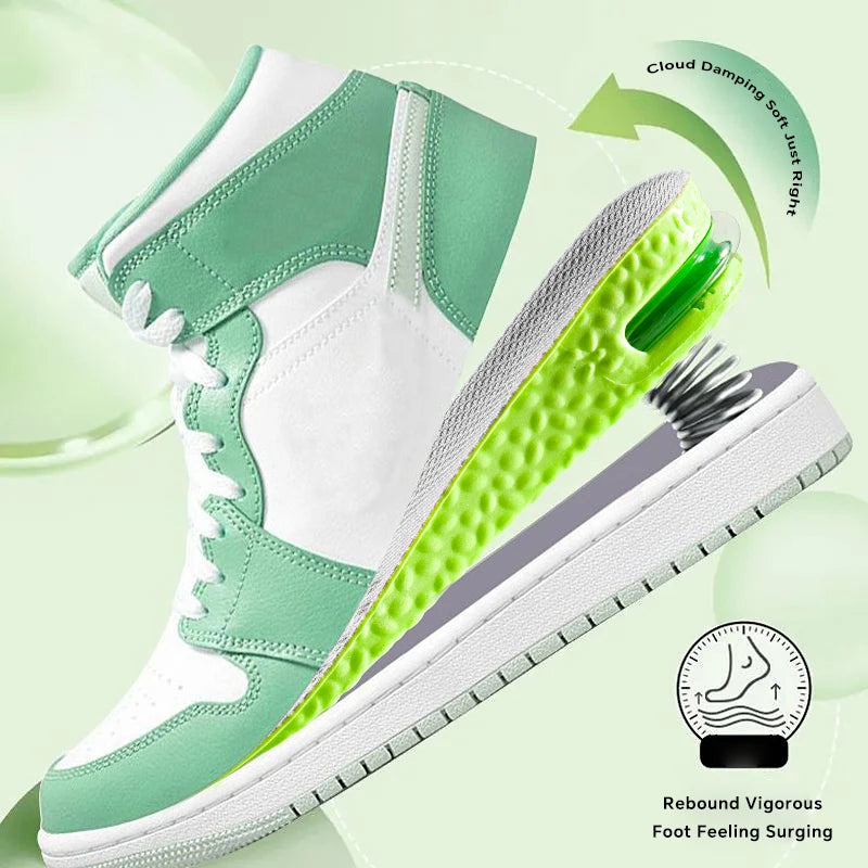 1Pair Height Increase Insole for Feet Comfort Plantar Fasciitis Shoes Insoles Men Women Sports Air Shock Absorbing Shoe Pads