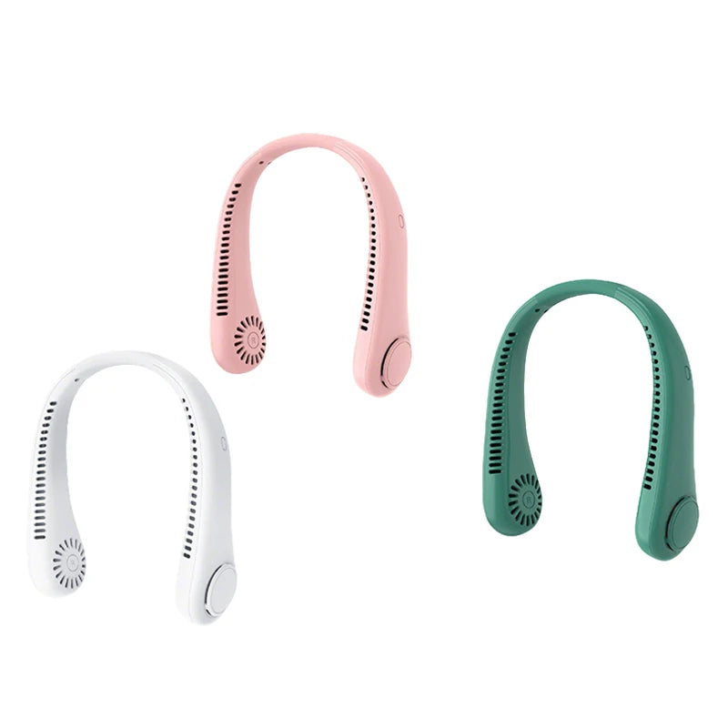 Adjustable 3 Speeds Portable Neck Fan with Stretchable Design, 4000mAh Hands-Free Rechargeable Cooling Device