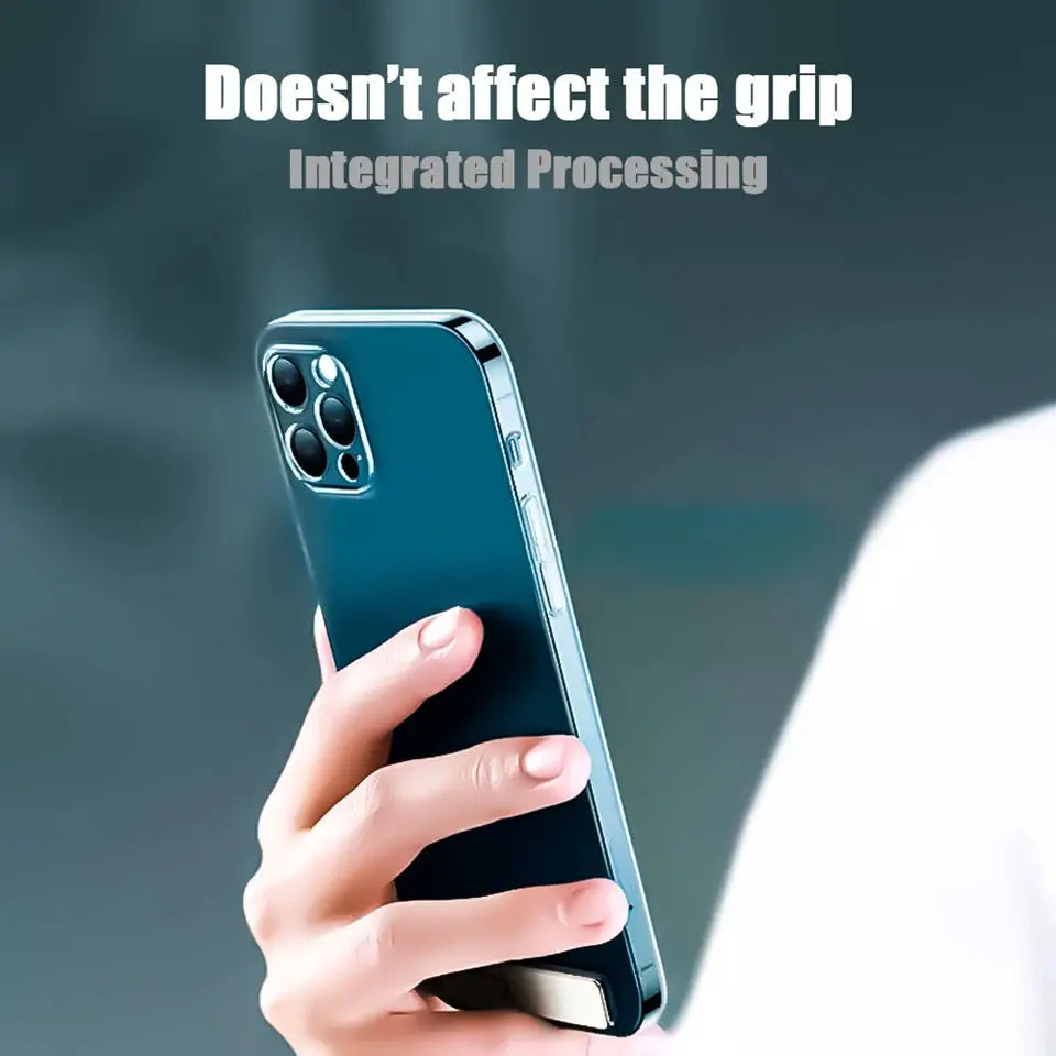 Ultra-thin Mini Magnetic Replicate Mobile Cell Phone Holder Bracket Metal Desktop Stand Universal Support Folding Kickstand Rack