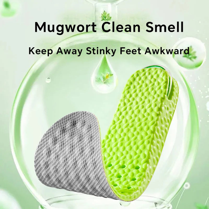 1Pair Height Increase Insole for Feet Comfort Plantar Fasciitis Shoes Insoles Men Women Sports Air Shock Absorbing Shoe Pads