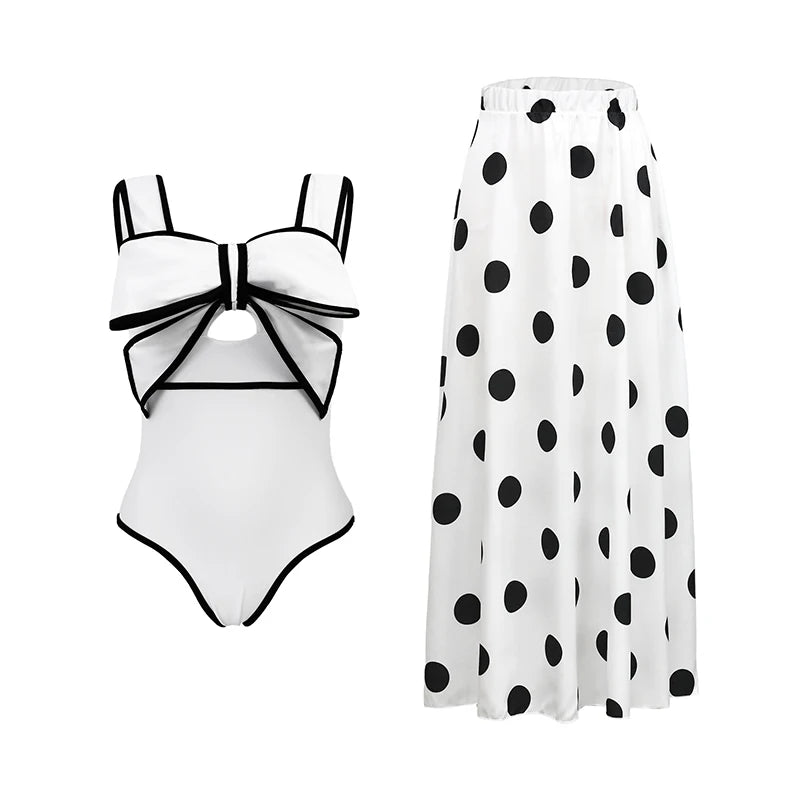 High Waist Push Up Bikini Set 2025 3D Flower Swimsuit Dress Women Print 3 Pieces Swimwear Ruffle Beach Bathing Suit Skirt Femme