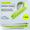 1Pair Height Increase Insole for Feet Comfort Plantar Fasciitis Shoes Insoles Men Women Sports Air Shock Absorbing Shoe Pads