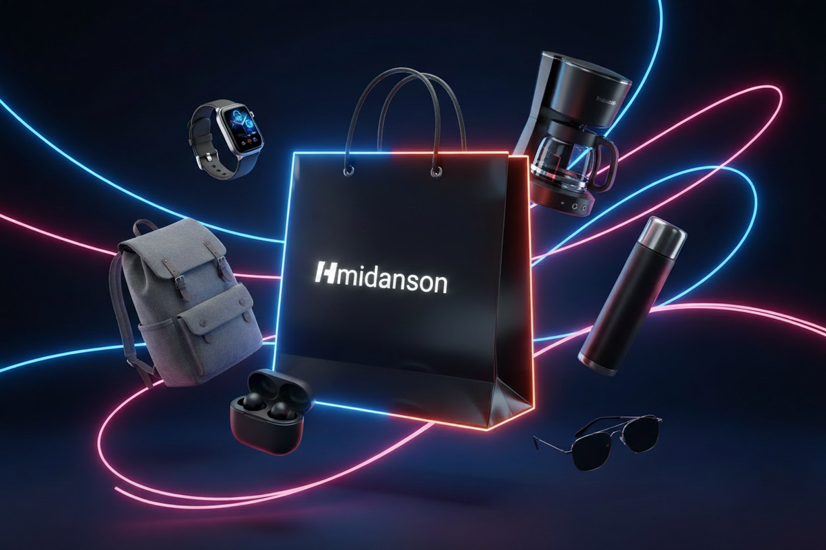 Hmidanson Italic H Logo Banner